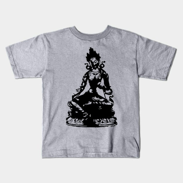 mother of liberation Buddhism Goddess Tara Kids T-Shirt by epoliveira